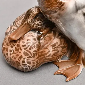 Коллекционная Фарфоровая статуэтка «Птицы. Утка и Селезень», ROSENTHAL Германия, 1922 - 1933 годы.