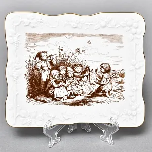 Фарфоровая Картина - Плакетка «Дети, музицирующие», Meissen (Мейсен) Германия 1979-1980 годы.