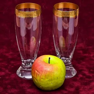 Набор «Тет-а-Тет» Пара Хрустальных Стаканов - Бокалов для Пива «Concorde», Theresienthal Германия.