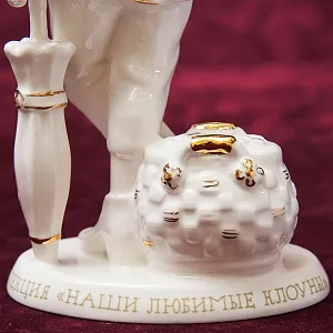 Авторская Коллекционная Фарфоровая Статуэтка Клоун - «Олег Попов» Россия.