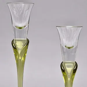 Редкость! Пара Подсвечников серия «Papyrus», Хрусталь Rosenthal Studio Line, Германия -1960 -1969 годы. 