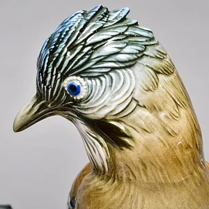 Большая Фарфоровая Статуэтка «Пара птиц - Сойки», Карл Энс / Karl Ens, Германия.