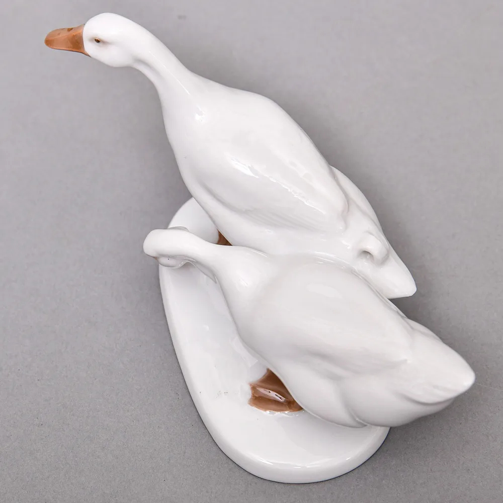Антикварная Фарфоровая статуэтка «Два гуся», ROSENTHAL Германия - 1923 год. 