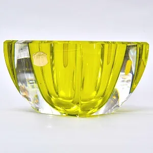 Редкость! Хрустальная «Резеда» - Пепельница Оригинальной формы, VAL SAINT LAMBERT Бельгия - 50гг.