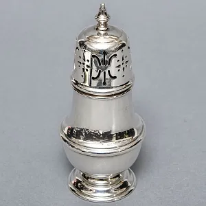 Металлическая Баночка - Емкость для сахарной пудры, Sheffield, Англия середина ХХ века. 