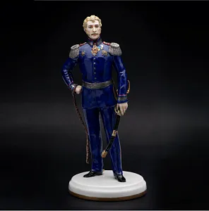 Коллекционная Авторская Статуэтка «Генералы Отечественной Войны 1812 года - Иловайский-12 В.Д.», фарфор, Россия. 