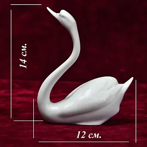 Коллекционная Фарфоровая статуэтка «Белый Лебедь», HEREND, Венгрия, 80-е годы ХХ века.