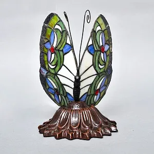 Электрическая Лампа - Светильник - Ночник «Бабочка Тиффани» Ар-Нуво, США конец ХХ века.. 