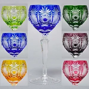 Набор Бокалы + Рюмки серия «PARIS» Хрусталь, JOSKA BODENMAIS Германия, 60 -е годы ХХ века.