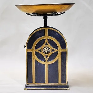 Редкость! Антикварные Механические Кухонные Весы, Металл/Фарфор, Rolf Matthaus, Германия -1908 год.