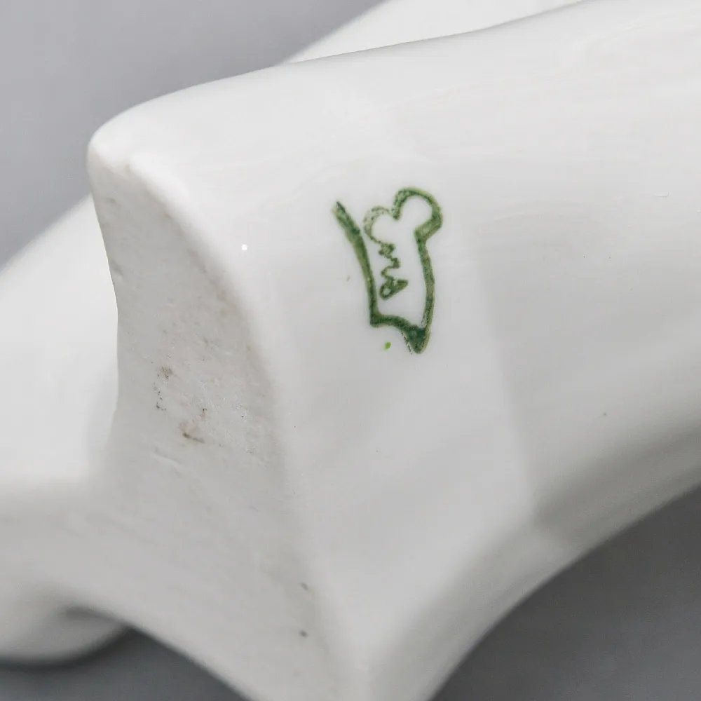 Большая Фарфоровая Статуэтка «Пара птиц - Зелёный Дятел», Карл Энс / Karl Ens, Германия.