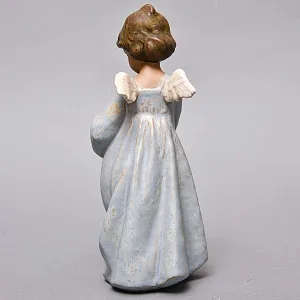 Коллекционная Фарфоровая статуэтка «Ангел с птицей» серия Грес, Lladro Испания.