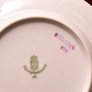 Коллекционная Кофейная пара «Синий цветок», фарфор Nymphenburg, Германия.