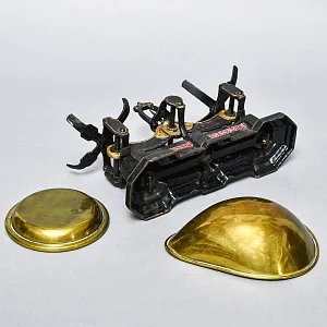 Антикварные Кухонные Весы с чашкой для сыпучих продуктов на 1 фунт, Англия начало ХХ века.