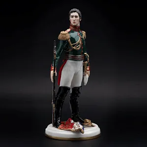 Коллекционная Авторская Статуэтка «Генералы Отечественной Войны 1812 года - Воронцов М.С.», фарфор, Россия. 