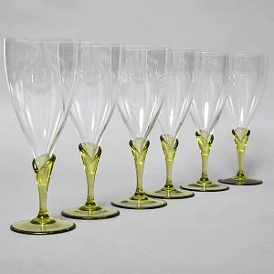 Бокалы для воды «Papyrus», Хрусталь Rosenthal Studio Line, Германия -1960 -1969 годы. 