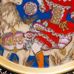 Коллекционная Тарелка - Блюдо «РОЖДЕСТВО -1978 год» Фарфор, Hutschenreuther, Германия.