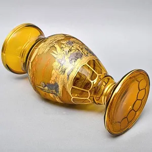 Большая Авторская Коллекционная Ваза «Свидание», Хрусталь OERTEL & Co, Богемия.