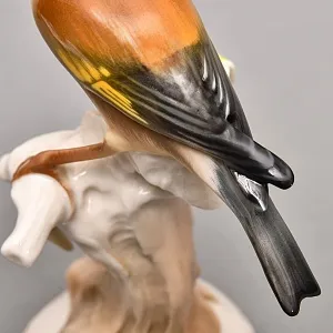 Коллекционная Фарфоровая статуэтка «Птица. Щегол», Hutschenreuther Германия, 1955 - 1968 гг.