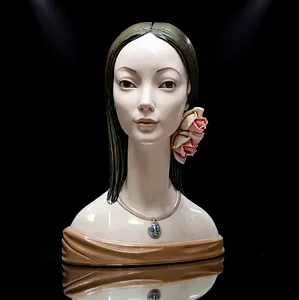  Коллекционная Фарфоровая статуэтка - Бюст «Голова девушки. МАЙЯ», Lladro / Лядро Испания.