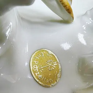 Фарфоровая статуэтка «Пара Птиц - Золотой Фазан», Карл Энс / Karl Ens,  Германия, 50-е гг.