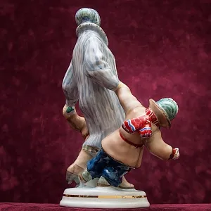 Коллекционная Фарфоровая статуэтка «Близнецы», ДФЗ Дулево Россия, конец ХХ века. 