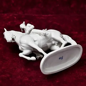 Редкая! Коллекционная Фарфоровая статуэтка «РЫСЬ», Wiener Porzellanmanufaktur Augarten, Австрия, середина ХХ века.