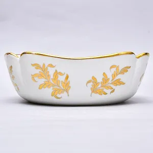 Винтажное Сервировочное Блюдо - Фруктовница «Золотые розы», Фарфор Limoges Франция.