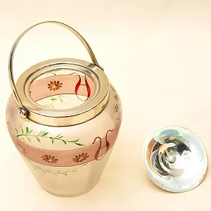 «Пастораль» - Бисквитница - Сахарница - Баночка с крышкой, Стекло Англия 50-е годы ХХ века.