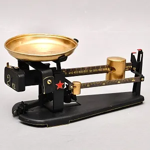 Редкость! Чугунные Бытовые Весы Повышенной точности до 2 кг. МВЗ СССР -1954 год.