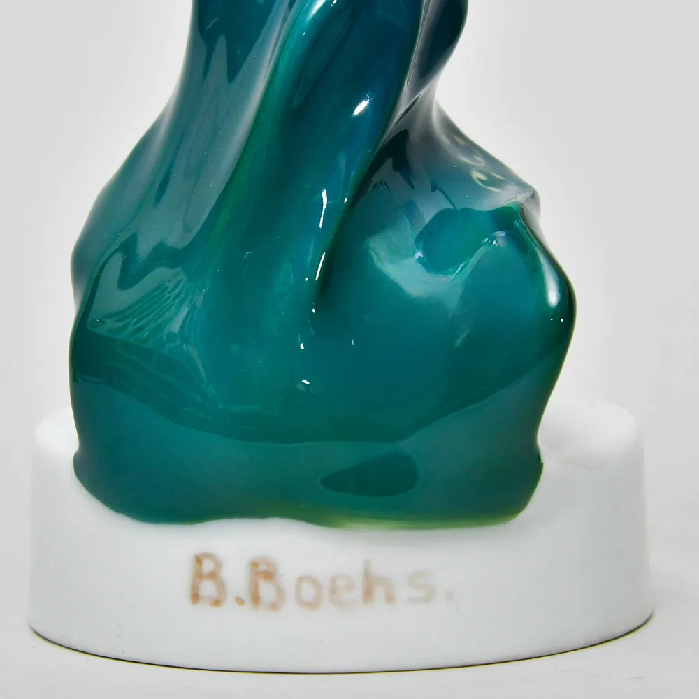 Редкость! Антикварная Фарфоровая Статуэтка «Танцовщица в зеленой юбке», ROSENTHAL Германия - 1918 год.