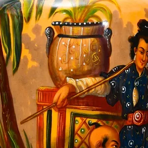 Редкие!!! Большие Антикварные Парные Вазы «Персидские мотивы», Франция VIEUX PARIS.