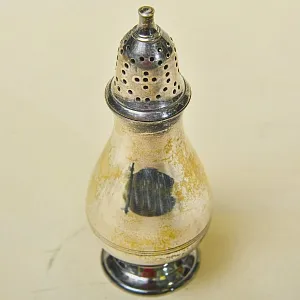 Винтажная Металлическая Баночка - Емкость для сахарной пудры, Sheffield, Англия 50гг.