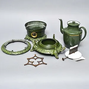 Редкость! Антикварная Керосиновая Горелка - Плитка - Керогаз с Чайником, GEORG HALLER Германия -20 гг.