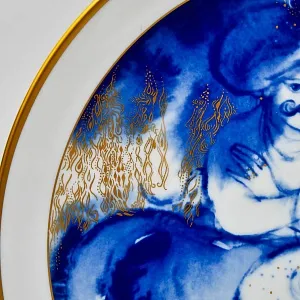 Коллекционная Фарфоровая Тарелка - Блюдо «Сказки Шахерезады. Свидание», MEISSEN Германия - 1984 год.