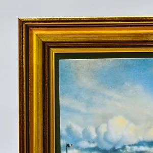 Фарфоровый Пласт - Картина - Панно «Фрегат Юлланд в Исландии», B&G Copenhagen Porcelain Дания.