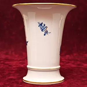Коллекционная Ваза «Голубые Цветы», Фарфор MEISSEN Германия - 1980 год.