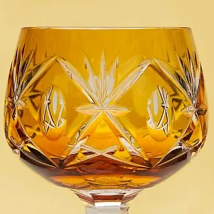 Хрустальный Бокал для вина серия «Der Bernstein», Lauzrits, Германия, 60гг.