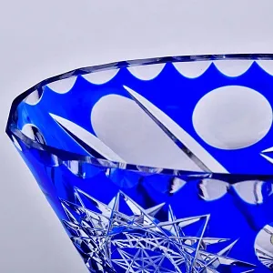 Редкость! Треугольная Ваза из Цветного Хрусталя JOSKA BODENMAIS Германия, конец 60-х гг.