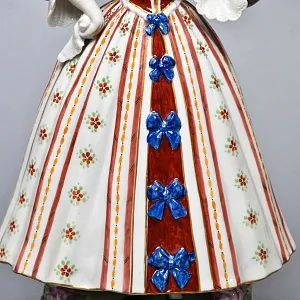 Коллекционная статуэтка «Модница в шляпке», Фарфор, SITZENDORF Германия, первая половина ХХ века.