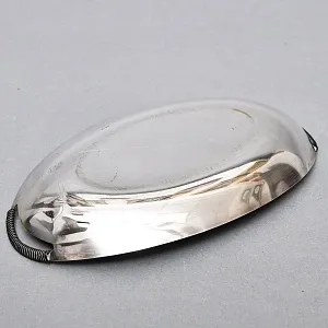 Винтажный Набор из 4х предметов - Набор для специй и горчичница на подносе, SHEFFIELD Англия.