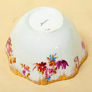 Антикварный Фарфоровый Десертный набор тарелок «Летний сад», Англия, конец ХIX - начало ХХ века.