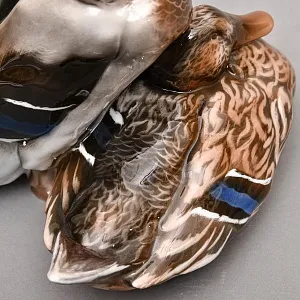 Коллекционная Фарфоровая статуэтка «Птицы. Утка и Селезень», ROSENTHAL Германия, 1922 - 1933 годы.