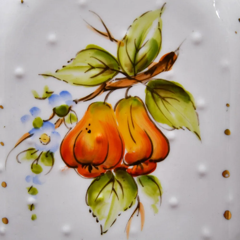 Винтажный Фарфоровый Флакон - Штоф «ПЛОДЫ», Sevres Style ФРАНЦИЯ, середина ХХ века.