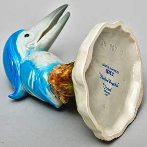 Редкая Фарфоровая статуэтка Птицы «Веселый Зимородок», Goebel Германия - 1982 год.