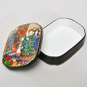 Коллекционная Фарфоровая Шкатулка «ЖАР-ПТИЦА» из серии «Русские Сказки», VIlleroy&Boch Германия.