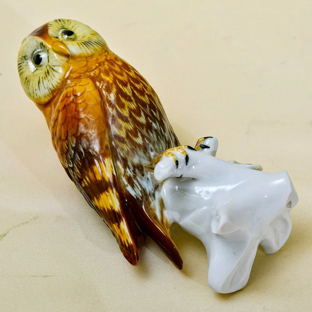 Птица - Фарфоровая статуэтка «СОВА», Карл Энс / Karl Ens,  Германия, 30-е годы ХХ века.