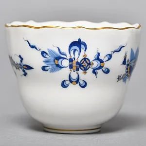 Классическая Кофейная пара и Десертная тарелка «Синий Дракон», Фарфор MEISSEN, Германия. 