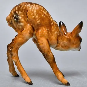 Коллекционная Фарфоровая статуэтка «Пятнистый Олененок», Hutschenreuther Германия, 50-е гг.