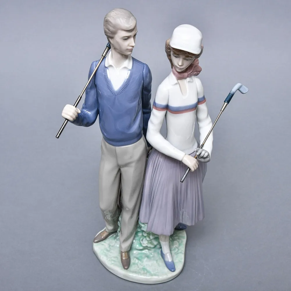 Коллекционная Фарфоровая статуэтка «ГОЛЬФИСТЫ», Lladro Испания.